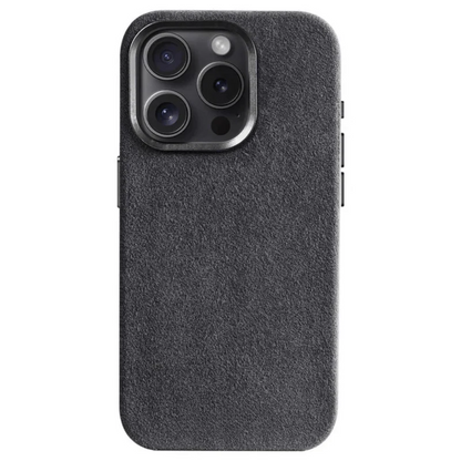 Coque pour iPhone en Alcantara - Édition Gris sidéral