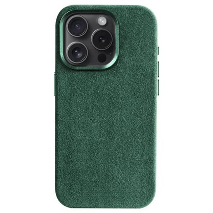 Coque pour iPhone en Alcantara - Édition verte