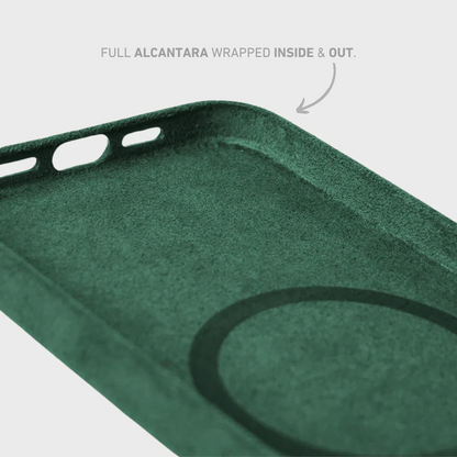 Coque pour iPhone en Alcantara - Édition verte