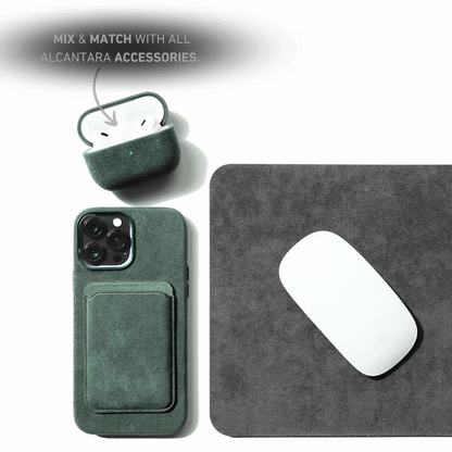 Coque pour iPhone en Alcantara - Édition verte