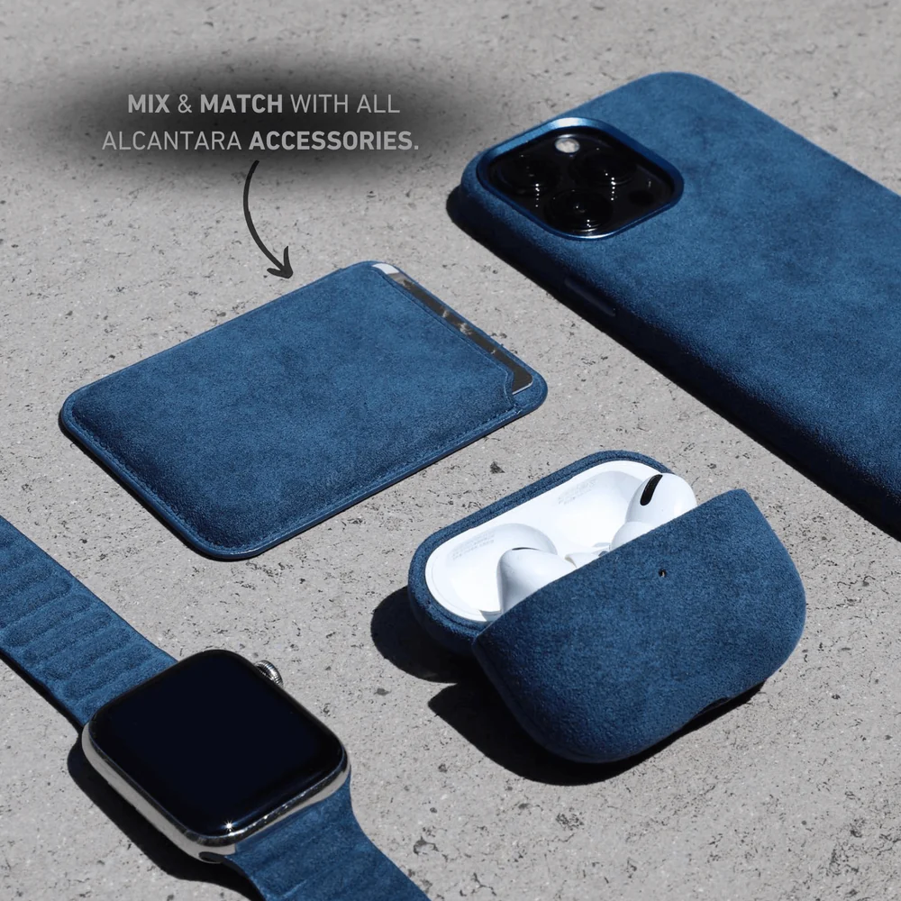 Coque pour iPhone en Alcantara - Édition Bleu Océan