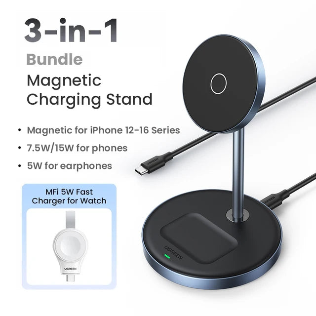 20W 2 in 1 MagSafe Wireless Charger