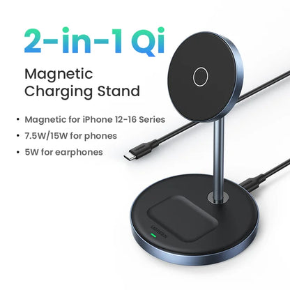 20W 2 in 1 MagSafe Wireless Charger